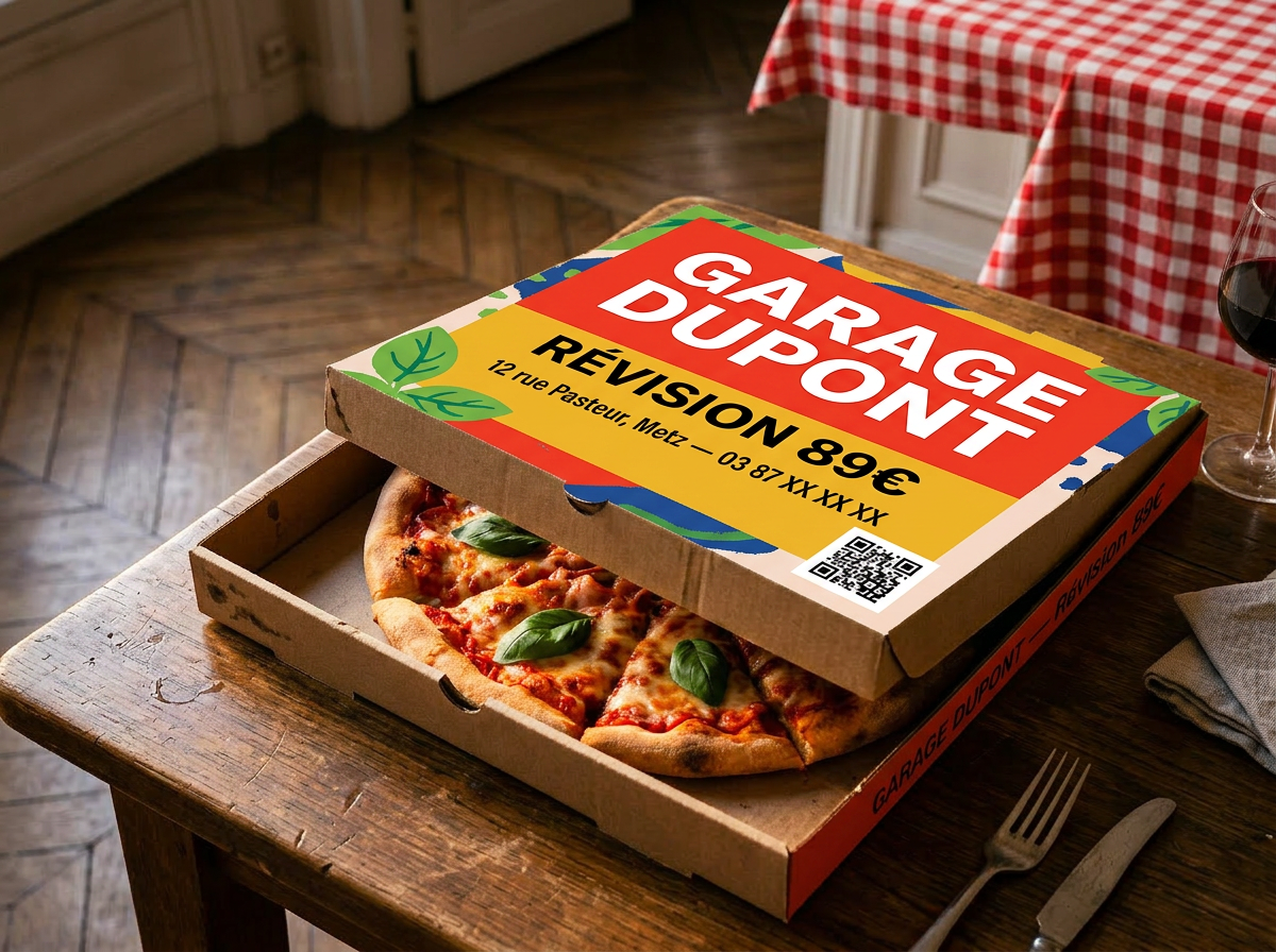 Publicité locale sur boîtes